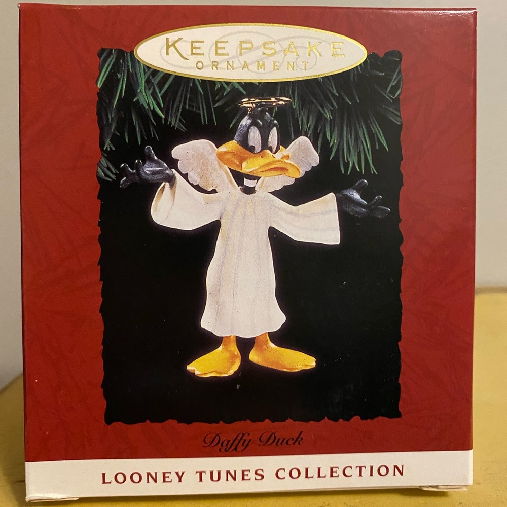 Daffy Duck Angel Ornament 1994 Hallmark Keepsake Looney Tunes Christmas Collect